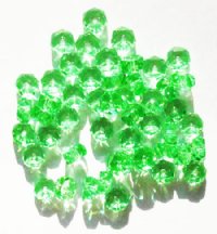 50 3x6mm Faceted Peridot Rondelle Beads